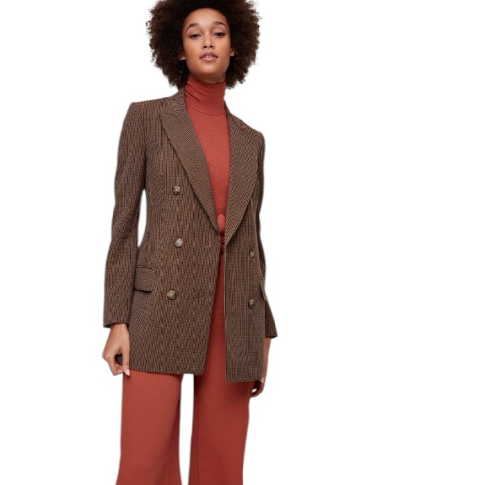 WILFRED Margeaux Brown Blazer Jacket